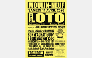 LOTO du BASKET - Samedi 11 avril 2026 à 20h30