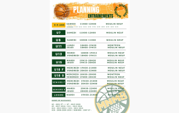 PLANNING ENTRAINEMENTS 2025-2026