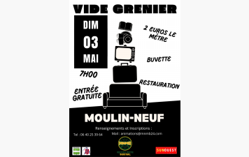 VIDE GRENIER DU MNMB - Dimanche 03 Mai 2026 à partir de 7h00