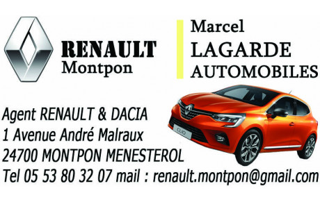 Renault- Lagarde automobiles- Montpon